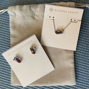 Kendra Scott matching earrings and necklace